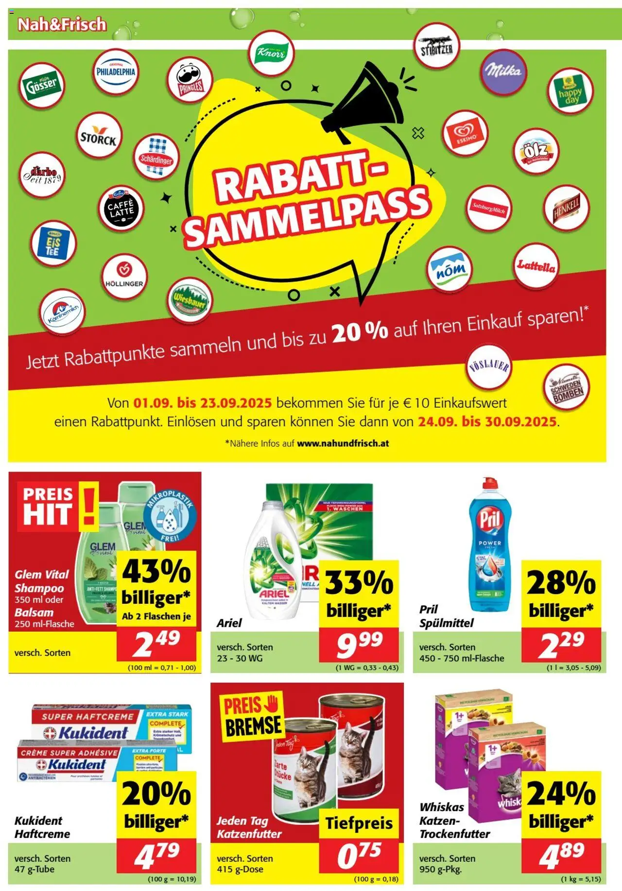 Nah und Frisch Flugblatt - Seite 1- gültig ab 27.08.2025
