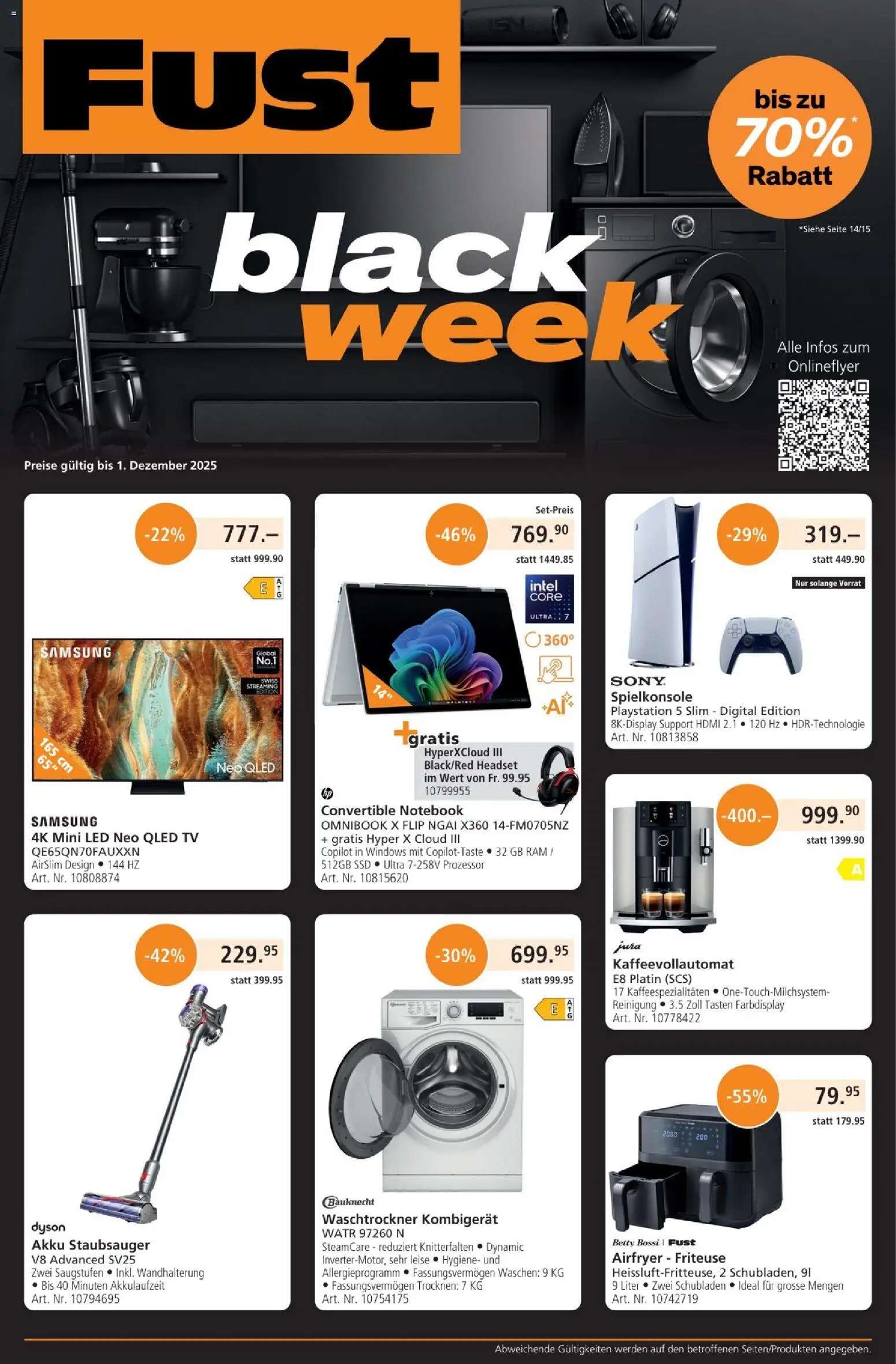 Fust - Black Friday - Seite 1- gültig ab 25.11.2025