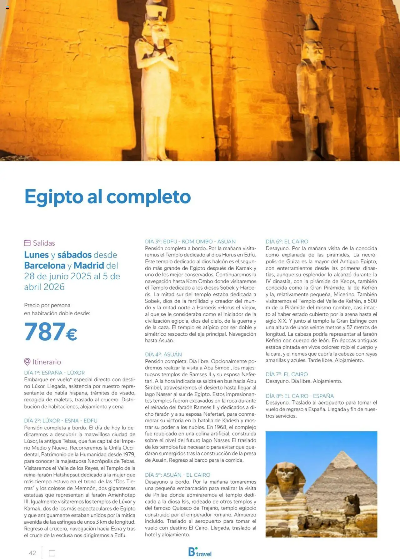 B the travel brand Egipto - Página de 42 - Válido desde 01/07/2025