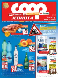COOP Jednota leták platný od 07.08.2025