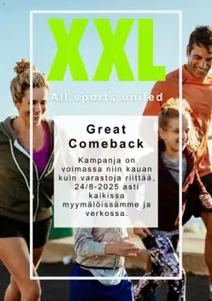 Esikatselu XXL tarjoukset voimassa alkaen 21/07/2025
