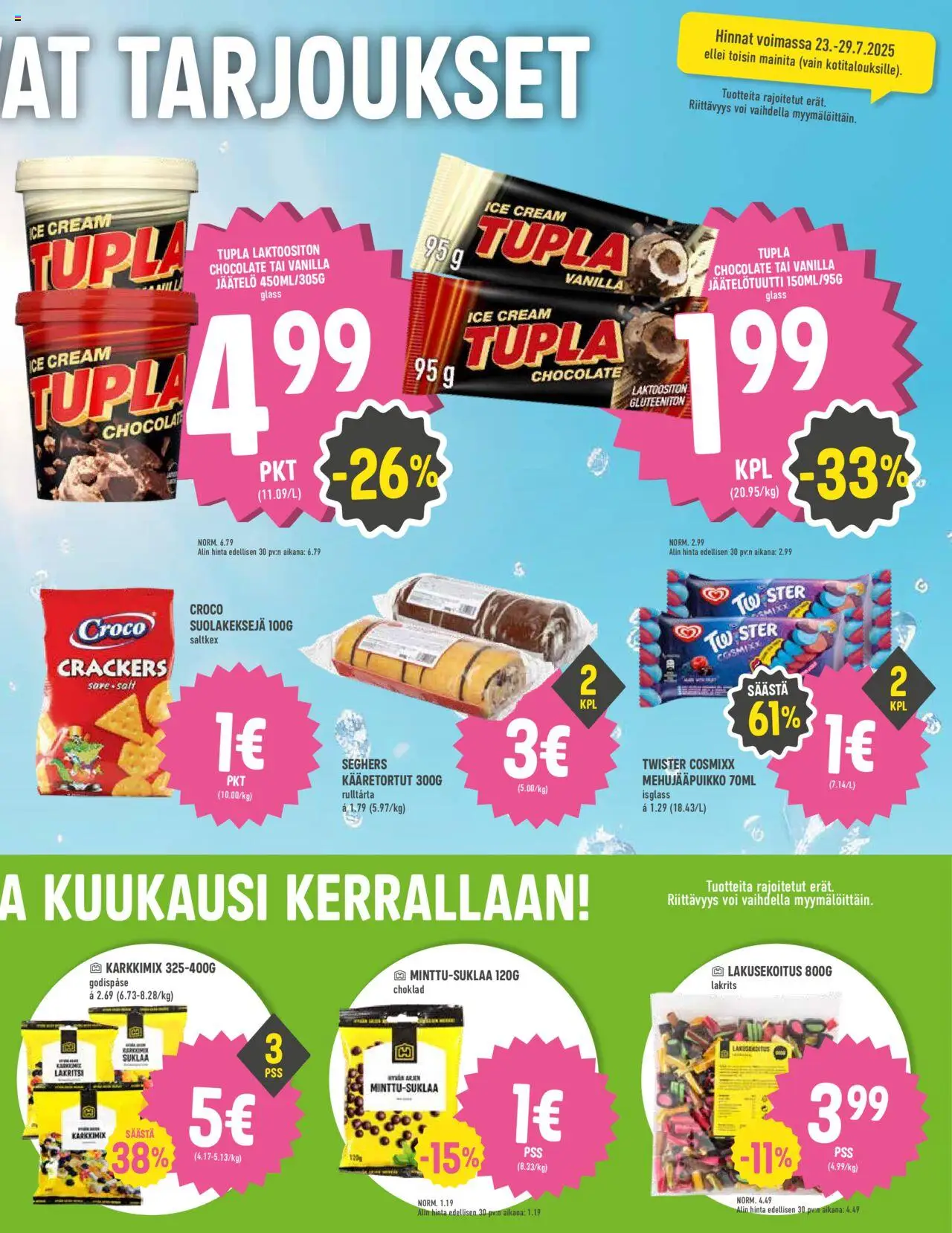 Halpa Halli tarjoukset - sivu 3- voimassa alkaen 23/07/2025