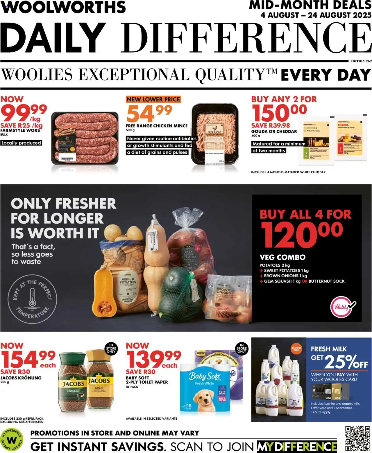 Woolworths Specials - page 1- valid from 04/08/2025