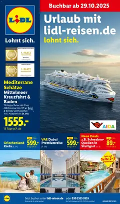 Vorschau Lidl Reisen  - Black Friday gültig ab 29.10.2025