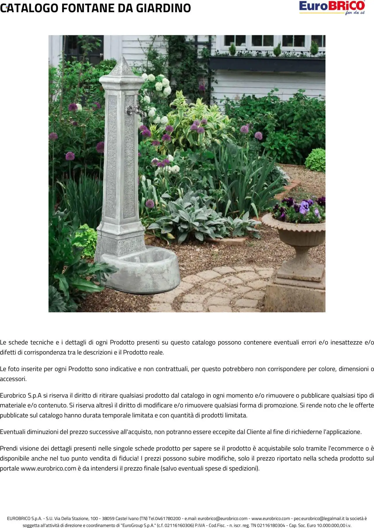 Eurobrico Fontane da Giardino catalogo - pagina 24 - valido dal 23/07/2025