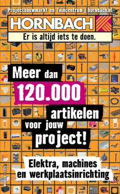 Hornbach - Folder - elektra - machines - werkplaats geldig vanaf 21-07-2025