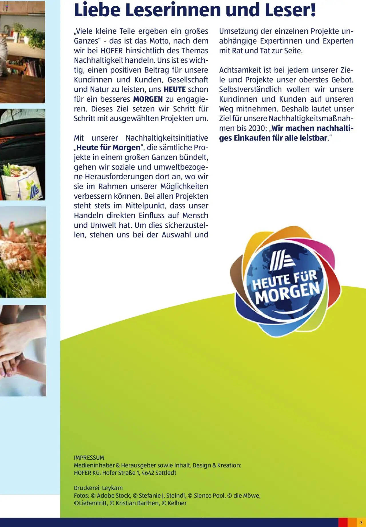 Hofer Heute für Morgen-Magazin - page 3- valid from 02.10.2024