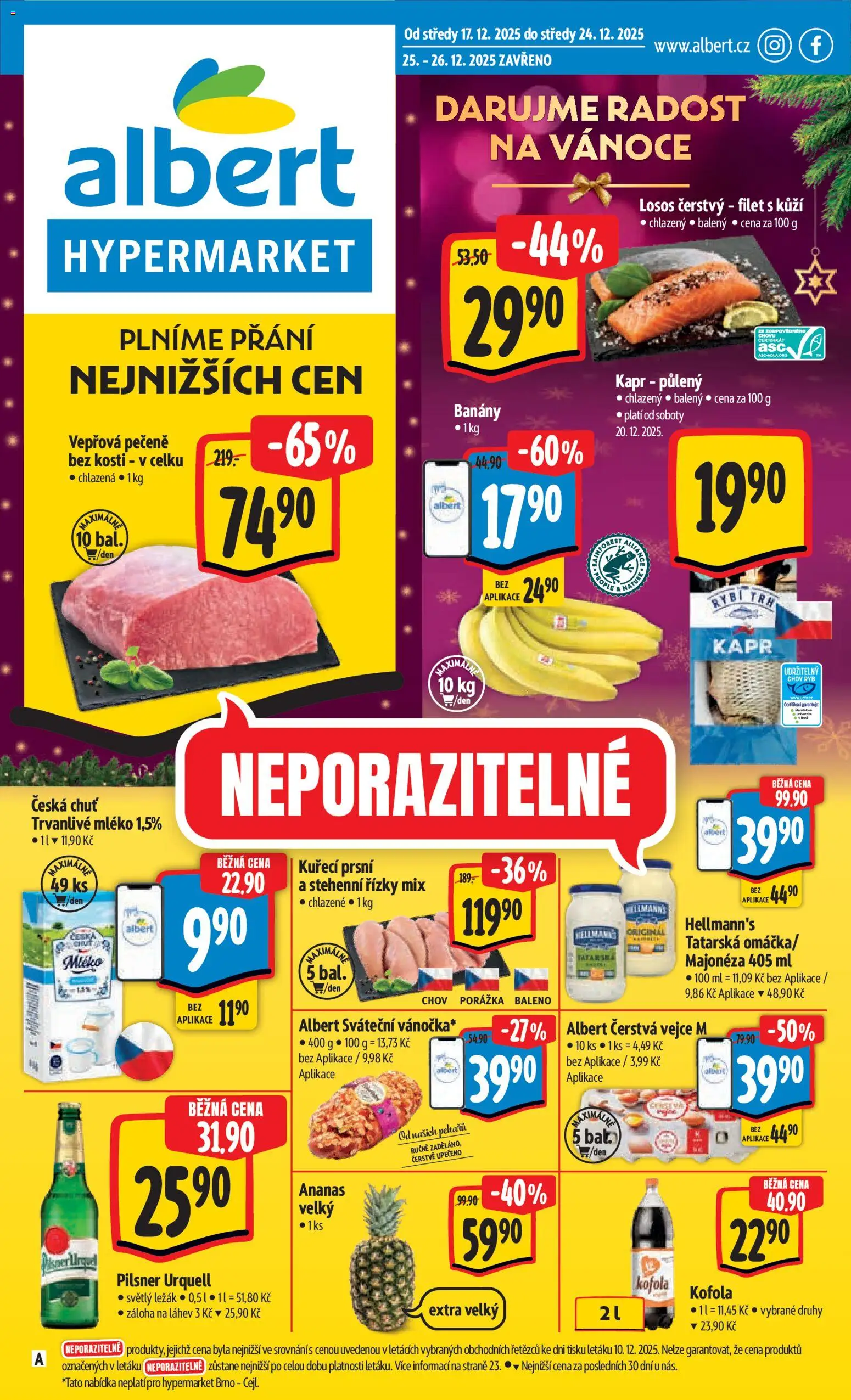 Albert leták - Hypermarket - strana 1- platný od 17.12.2025