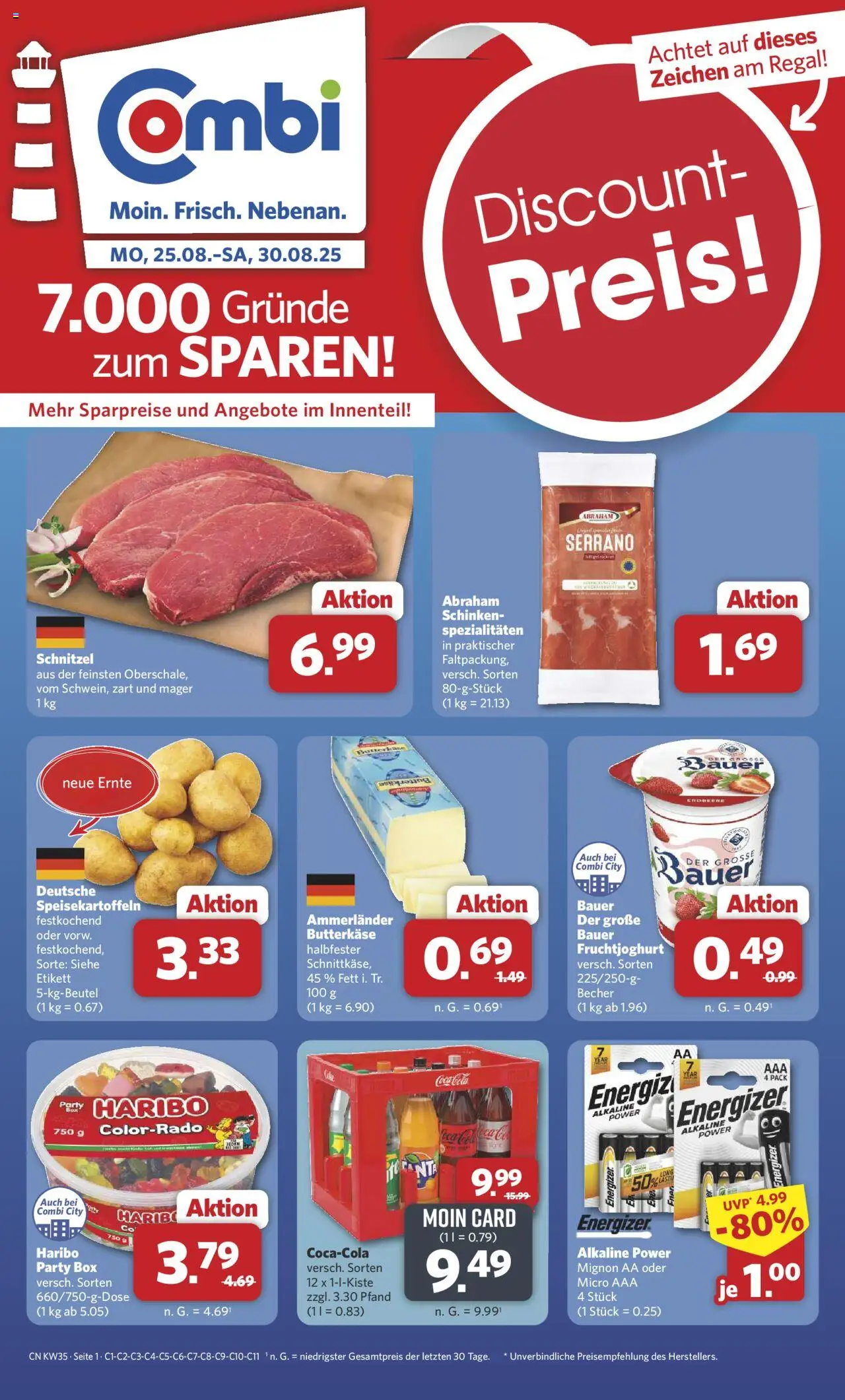Combi Prospekt 	 - Seite 1 - gültig ab 25.08.2025