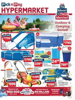 Preview Pick n Pay - Hypermarket Outdoor Specials valid from 01/12/2025