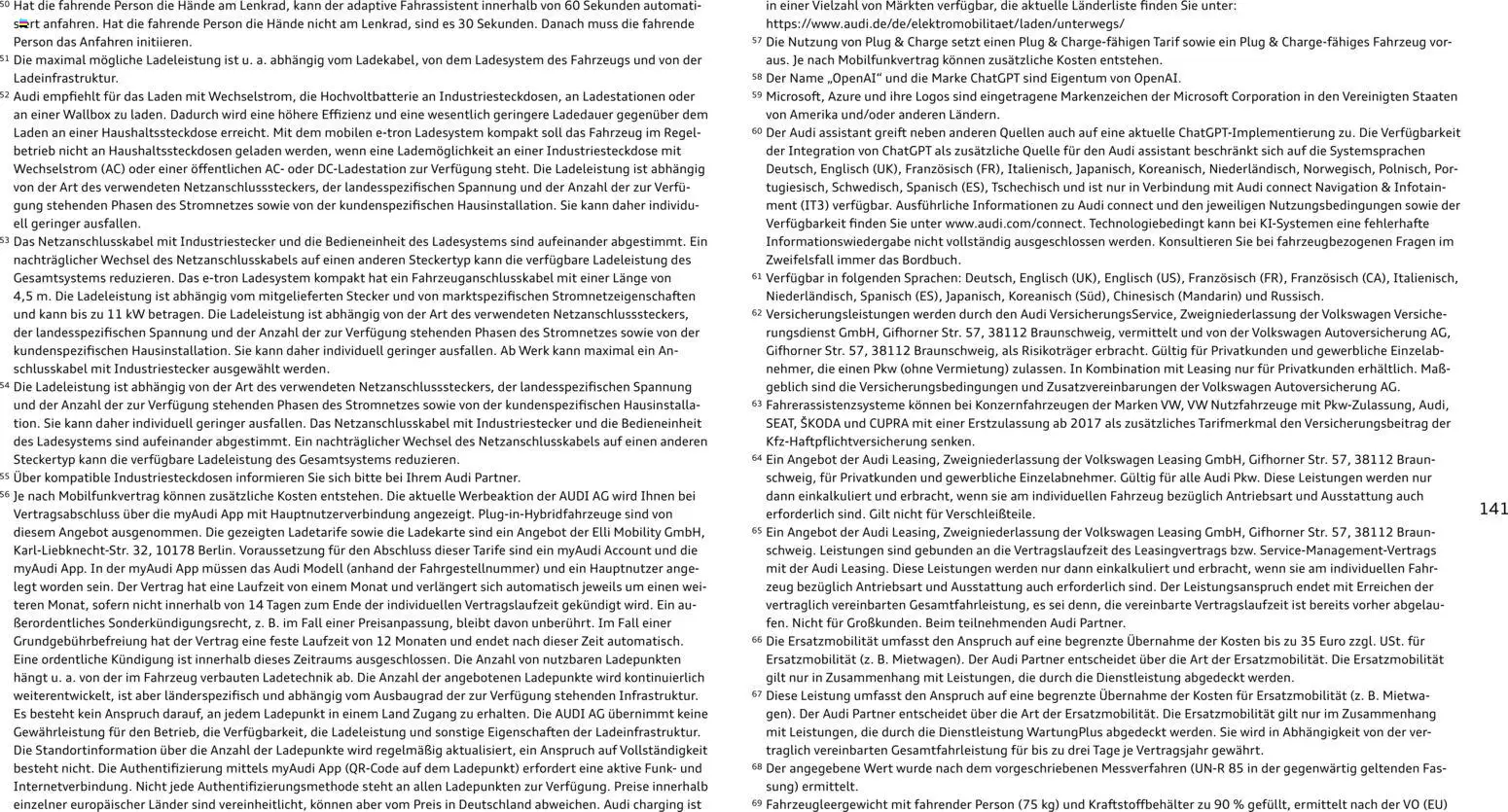 Audi Q3 - Seite 141 - gültig ab 29.01.2026