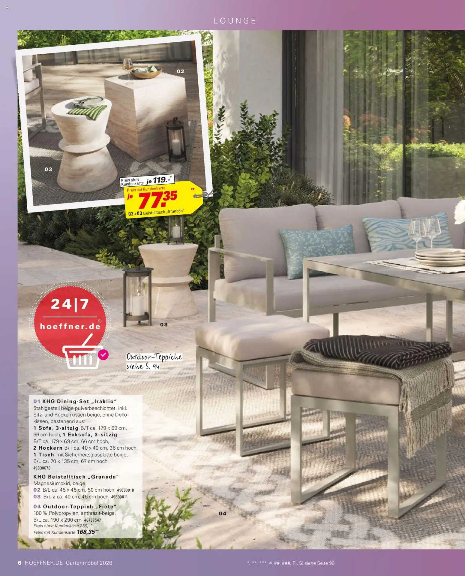 Höffner Prospekt Gartenmöbel - Seite 6 - gültig ab 27.03.2026