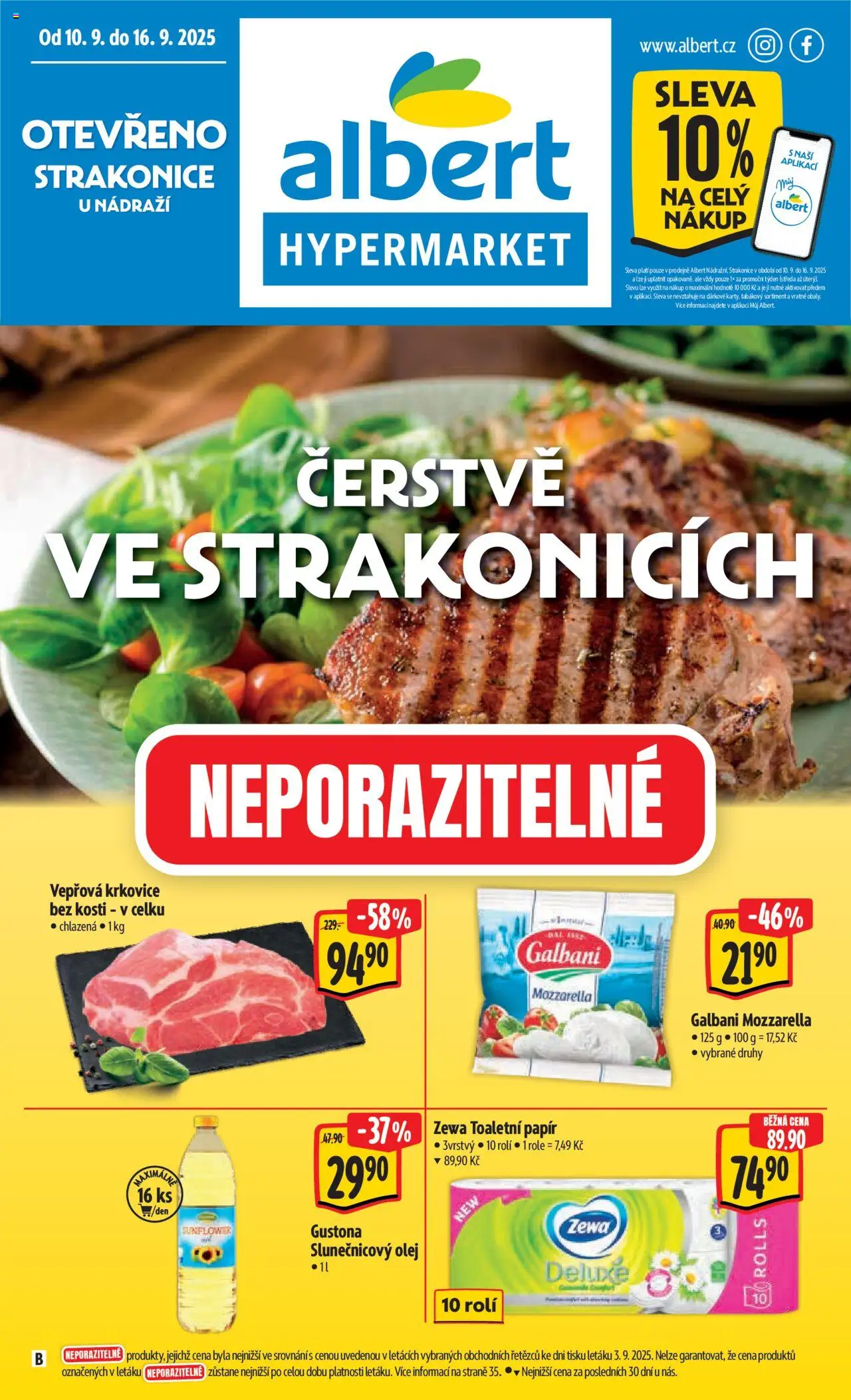 Albert leták - Strakonice - strana 1- platný od 10.09.2025