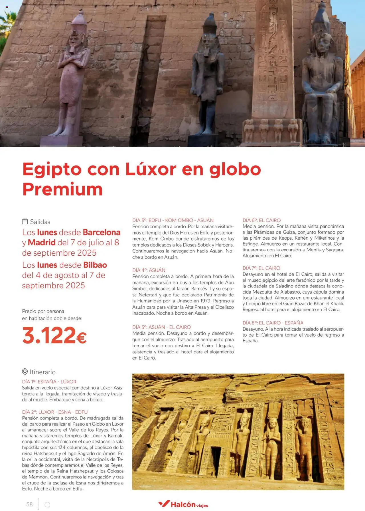 Halcón Viajes Egipto - Página de 58 - Válido desde 01/07/2025