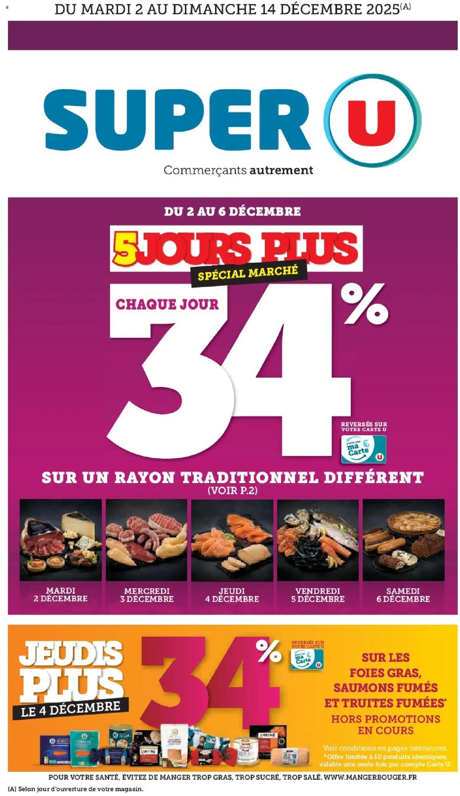 Super U - Les prix bas de la semaine - page 1 - valable à partir du 02/12/2025