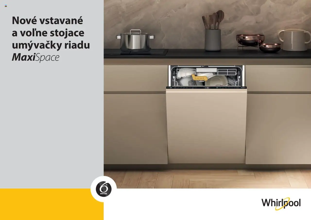 Whirlpool Nové vstavané a voľne stojace modely umývačiek - strana 1- platný od 01.01.2025