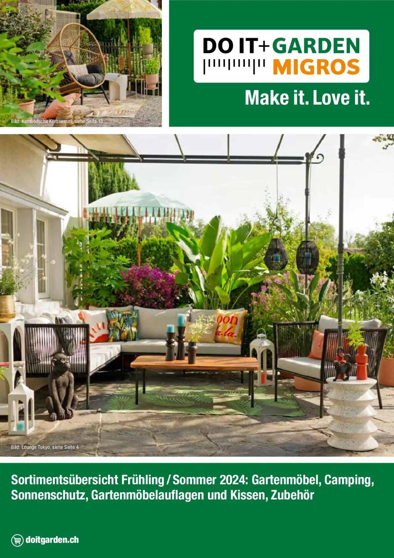 DO IT+GARDEN MIGROS Aktionen Gartenmöbel - Seite 1- gültig ab 26.02.2024