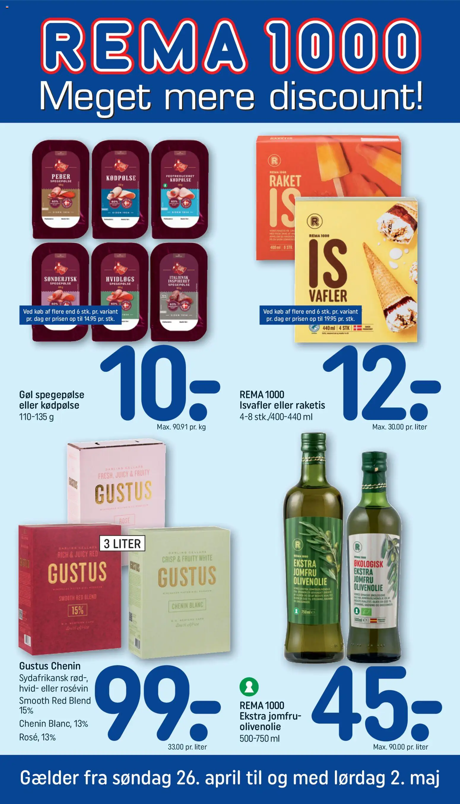 Rema 1000 - Tilbudsavis uge 18 - side 1- gyldig fra 26/04/2026