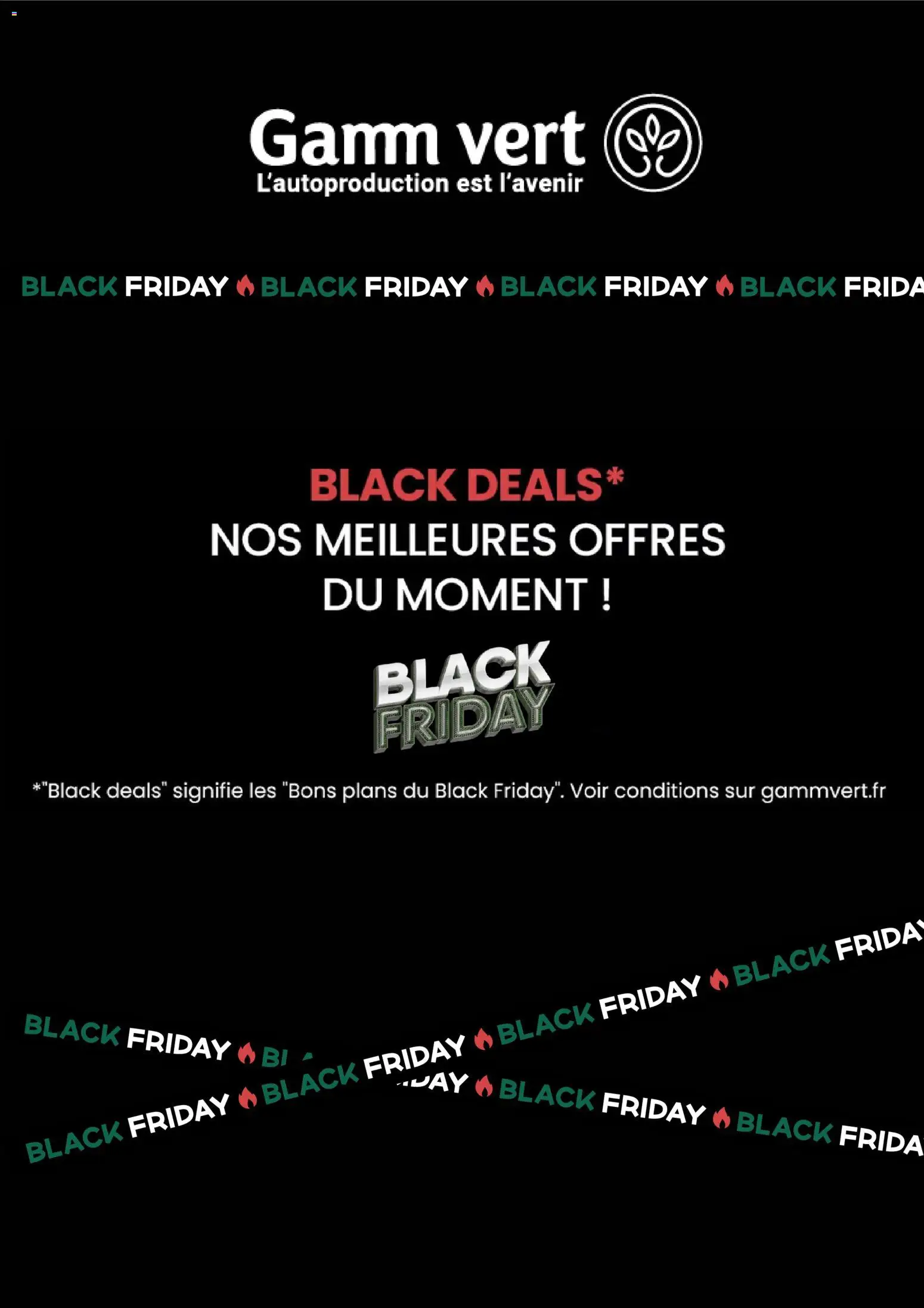 Gamm vert Black Friday - page 1 - valable à partir du 30/10/2025