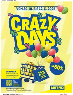 Vorschau Metro Crazy Days gültig ab 30.10.2025