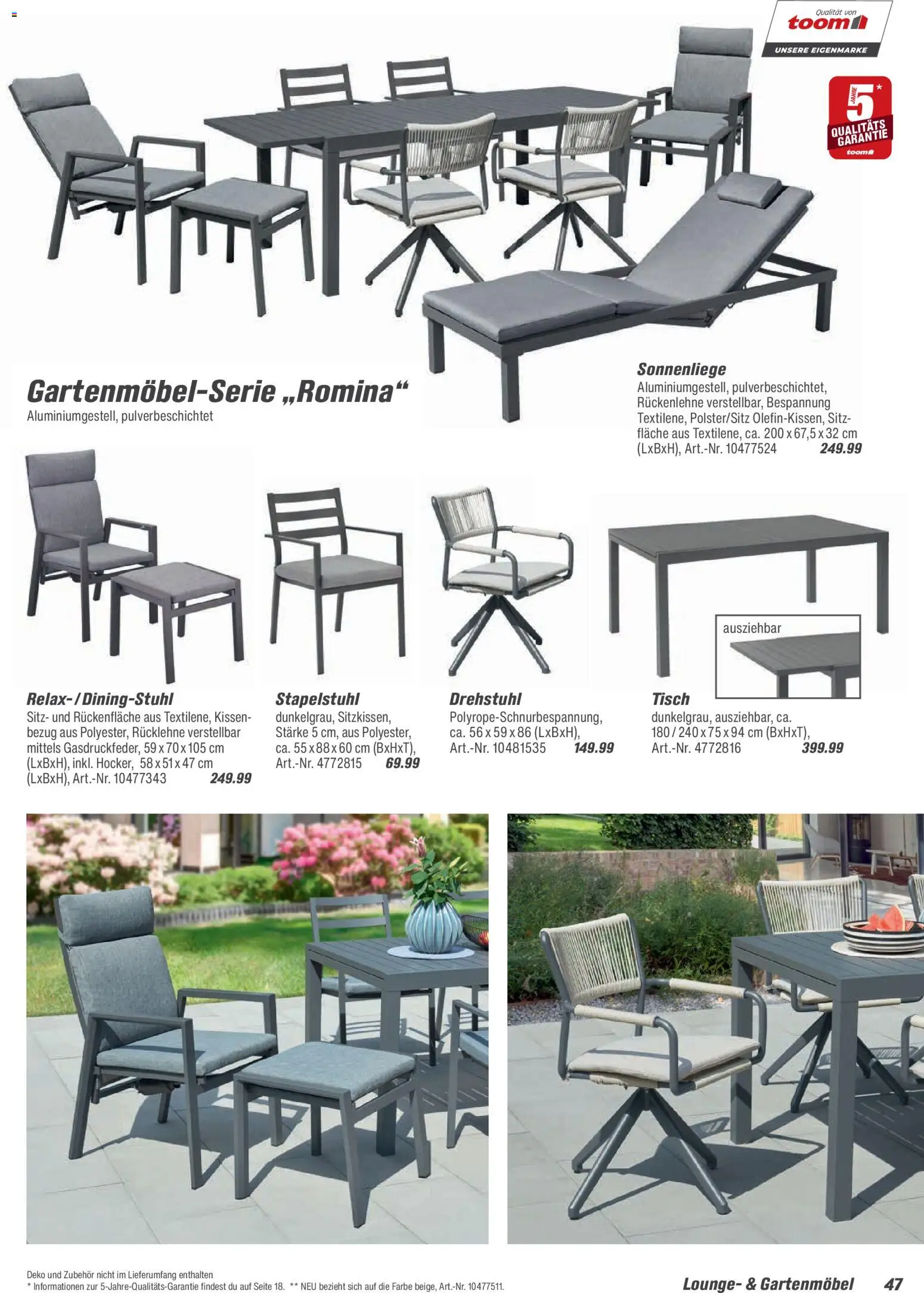 Toom Baumarkt  Gartenmöbel & Solar-Leuchten 2026 - Seite 47 - gültig ab 01.01.2026