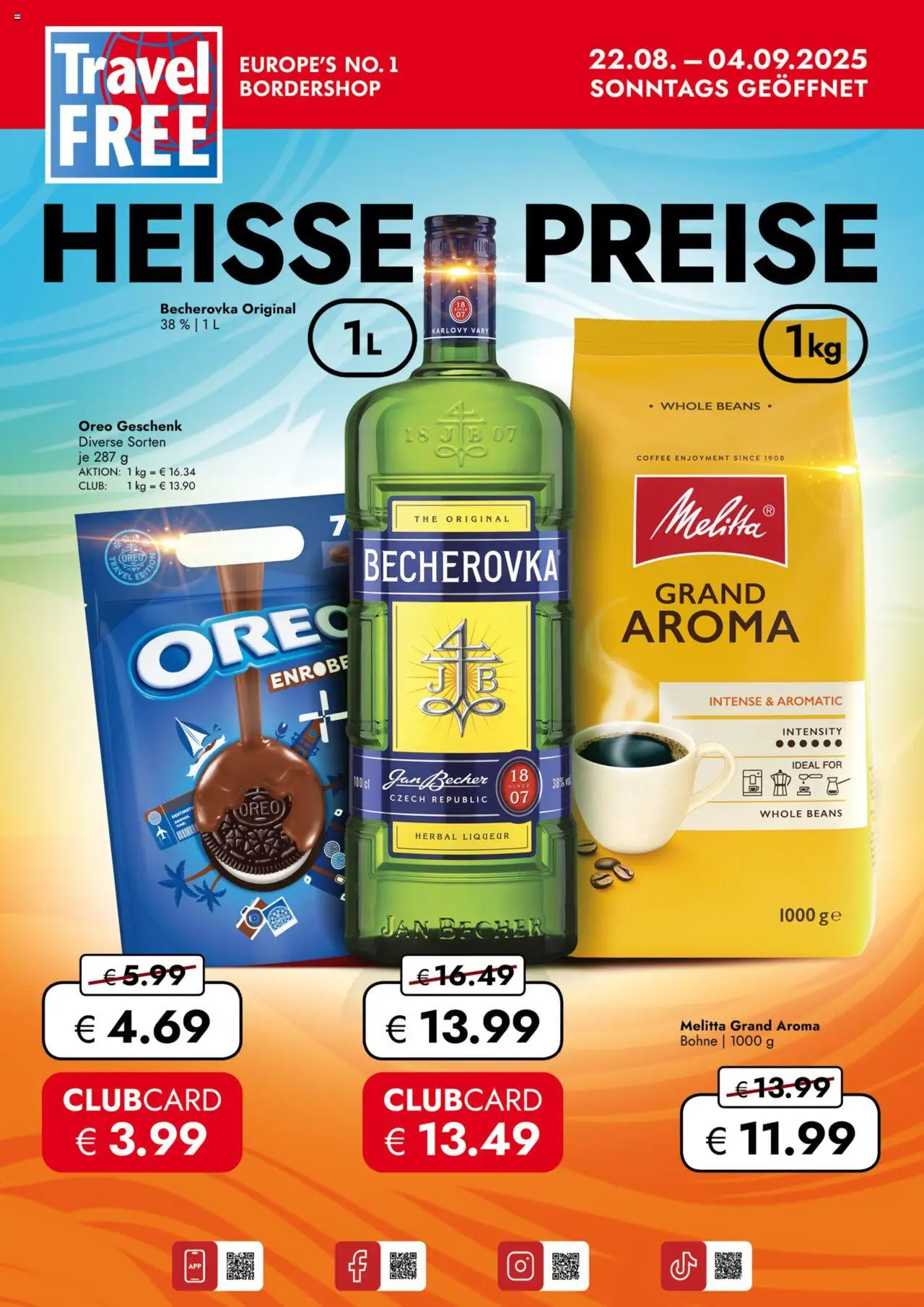 Travel Free leták - strana 1- platný od 22.08.2025