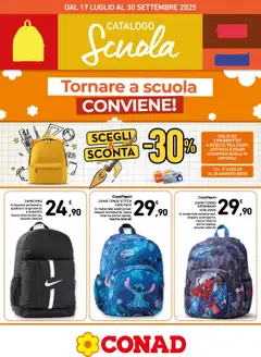 Anteprima Conad Scuola catalogo valida dal 17/07/2025
