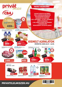 Előnézet PRIVÁT - Aktuális szórólap MAX érvényes 2025.10.27.-tól