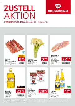 Vorschau Transgourmet Zustellaktion gültig ab 22.12.2025