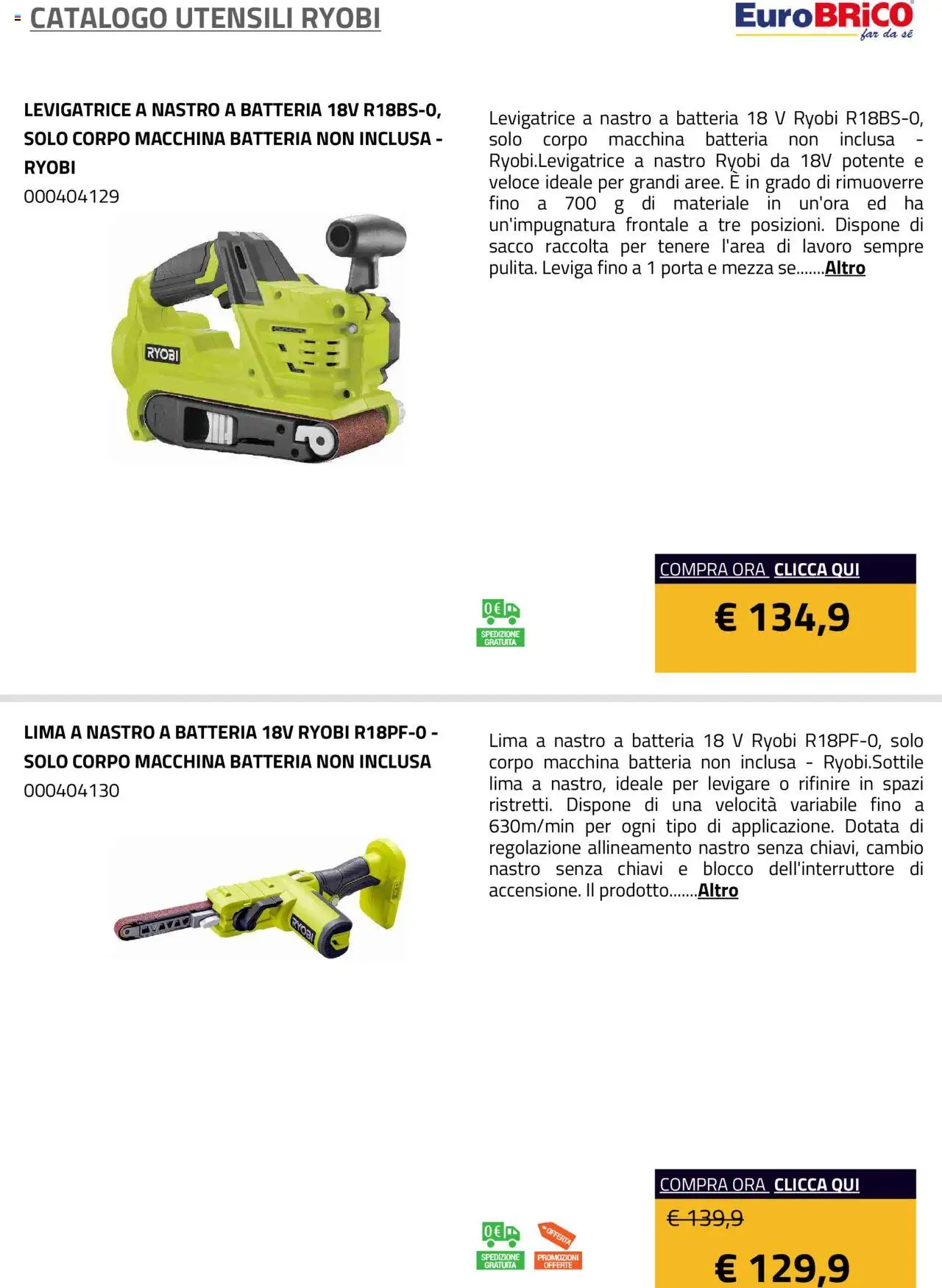 Eurobrico Utensili Ryobi catalogo - pagina 41 - valido dal 23/07/2025