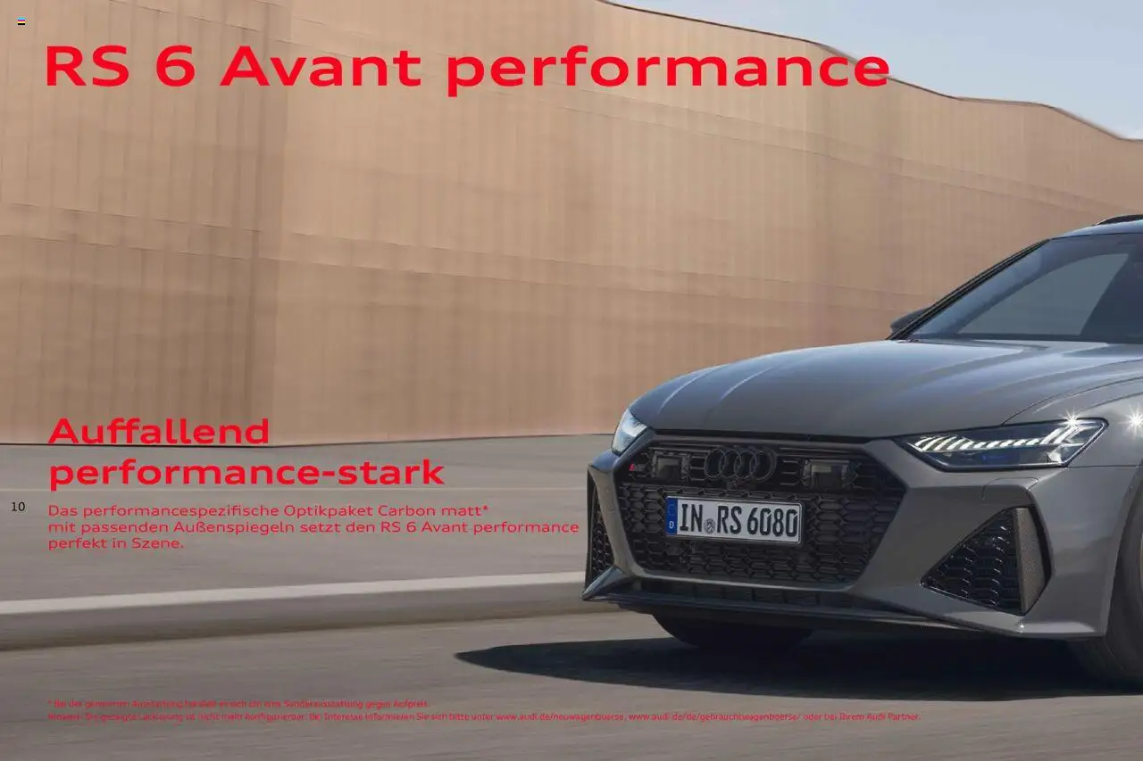Audi RS 6 Avant / RS 6 Avant performance - Seite 10 - gültig ab 18.02.2025