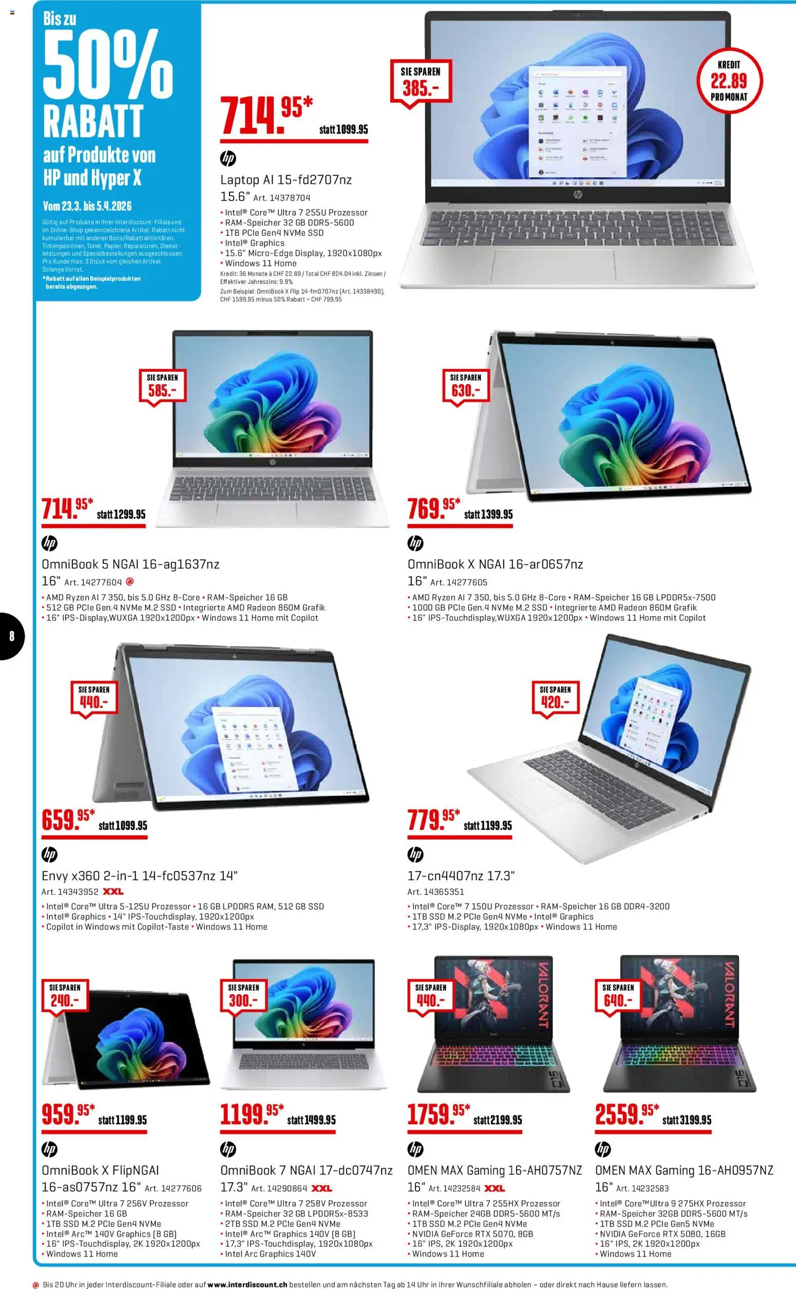 Interdiscount aktionen - page 8- valid from 23.03.2026