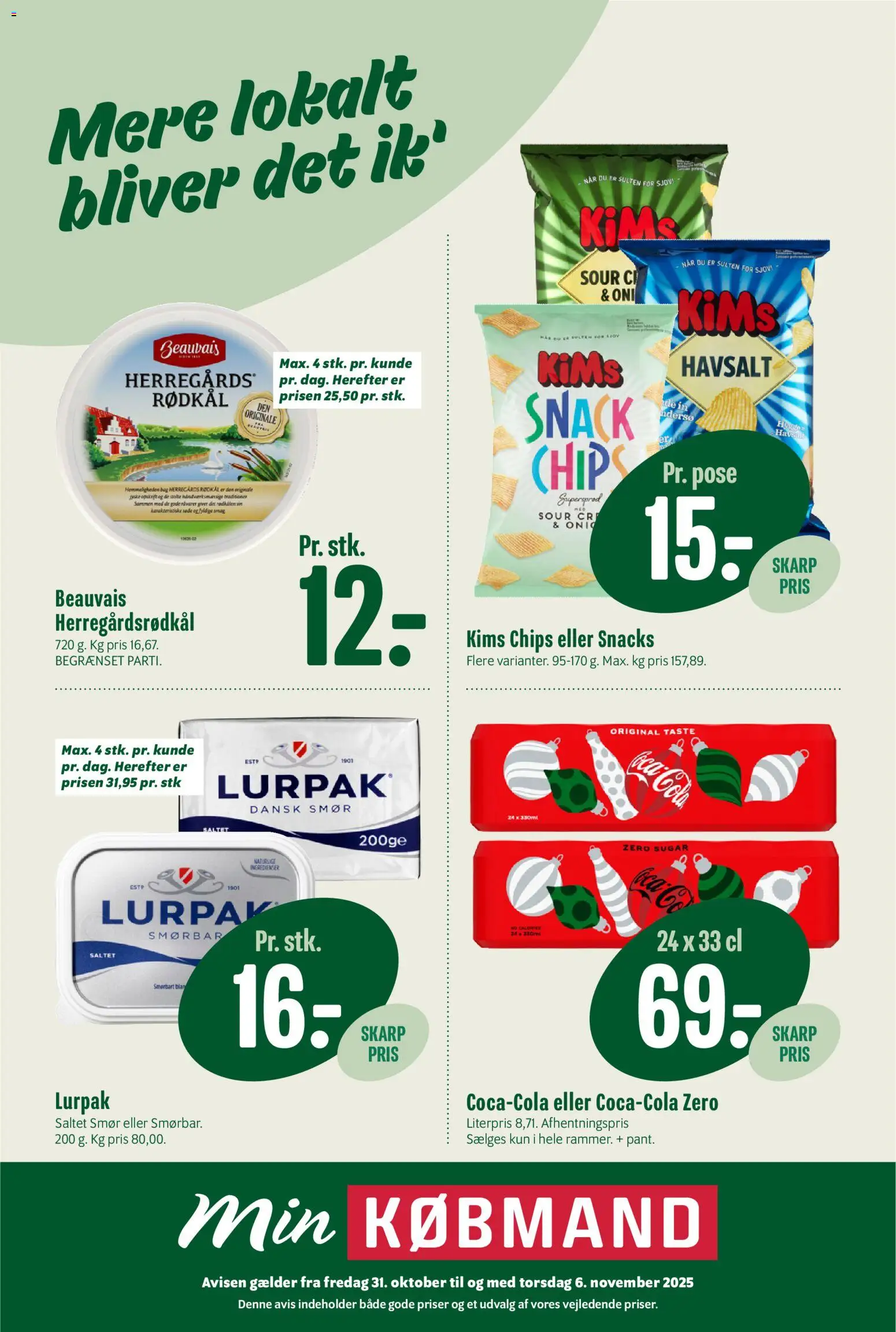 Min Købmand - Tilbudsavis - side 1- gyldig fra 31/10/2025