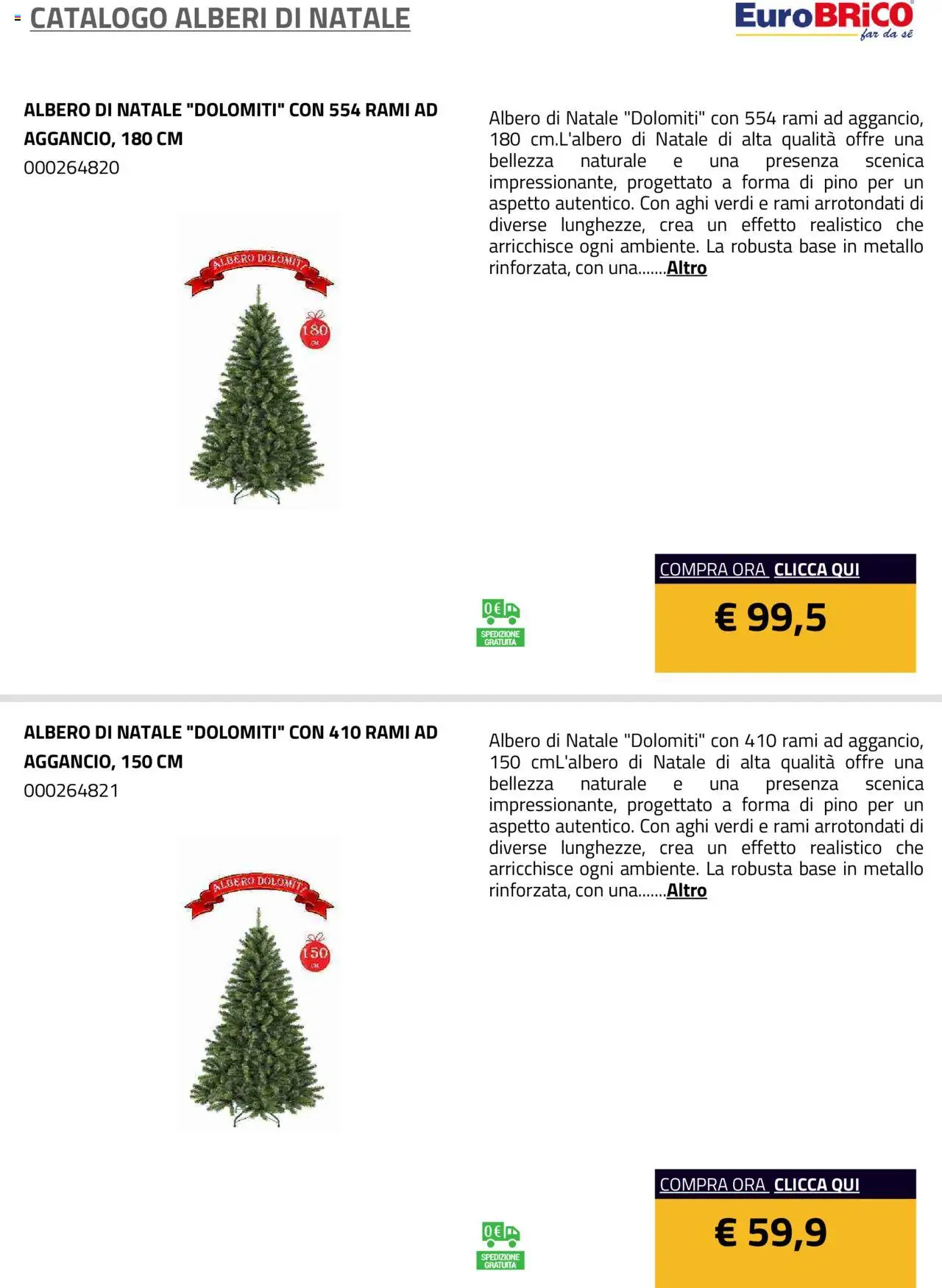 Eurobrico Alberi di Natale catalogo - pagina 2 - valido dal 23/07/2025