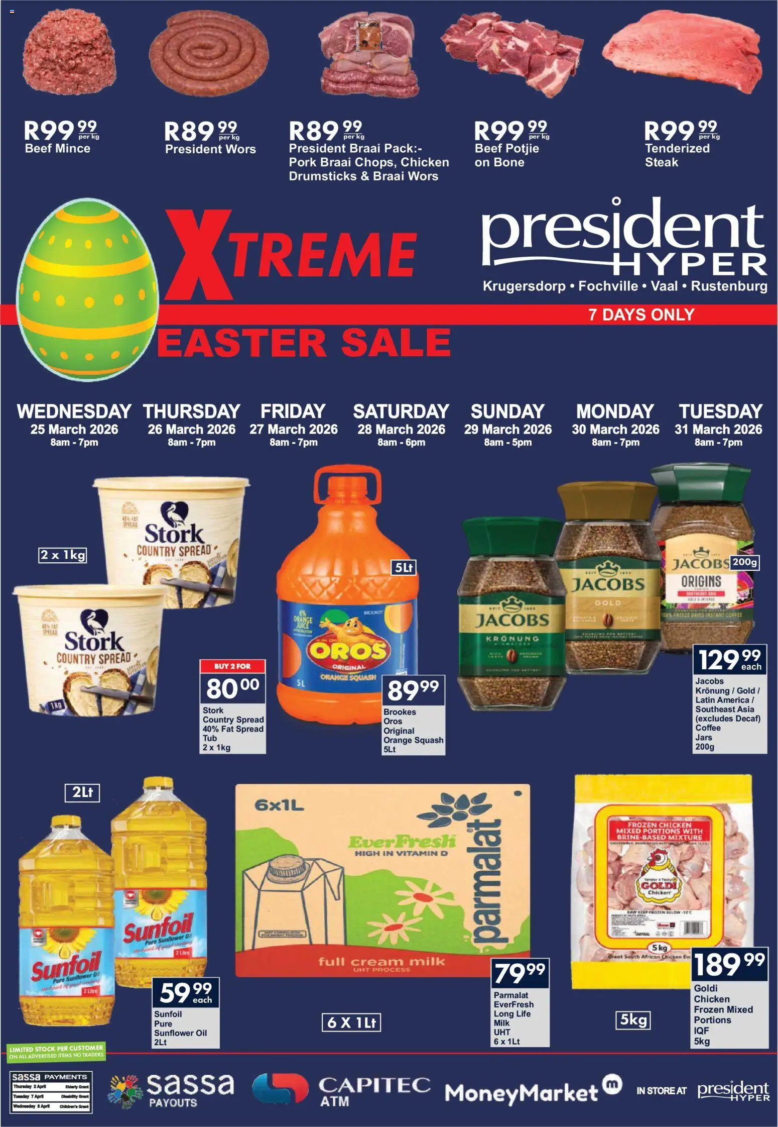 President Hyper - Extreme Easter Sale - page 1- valid from 25/03/2026