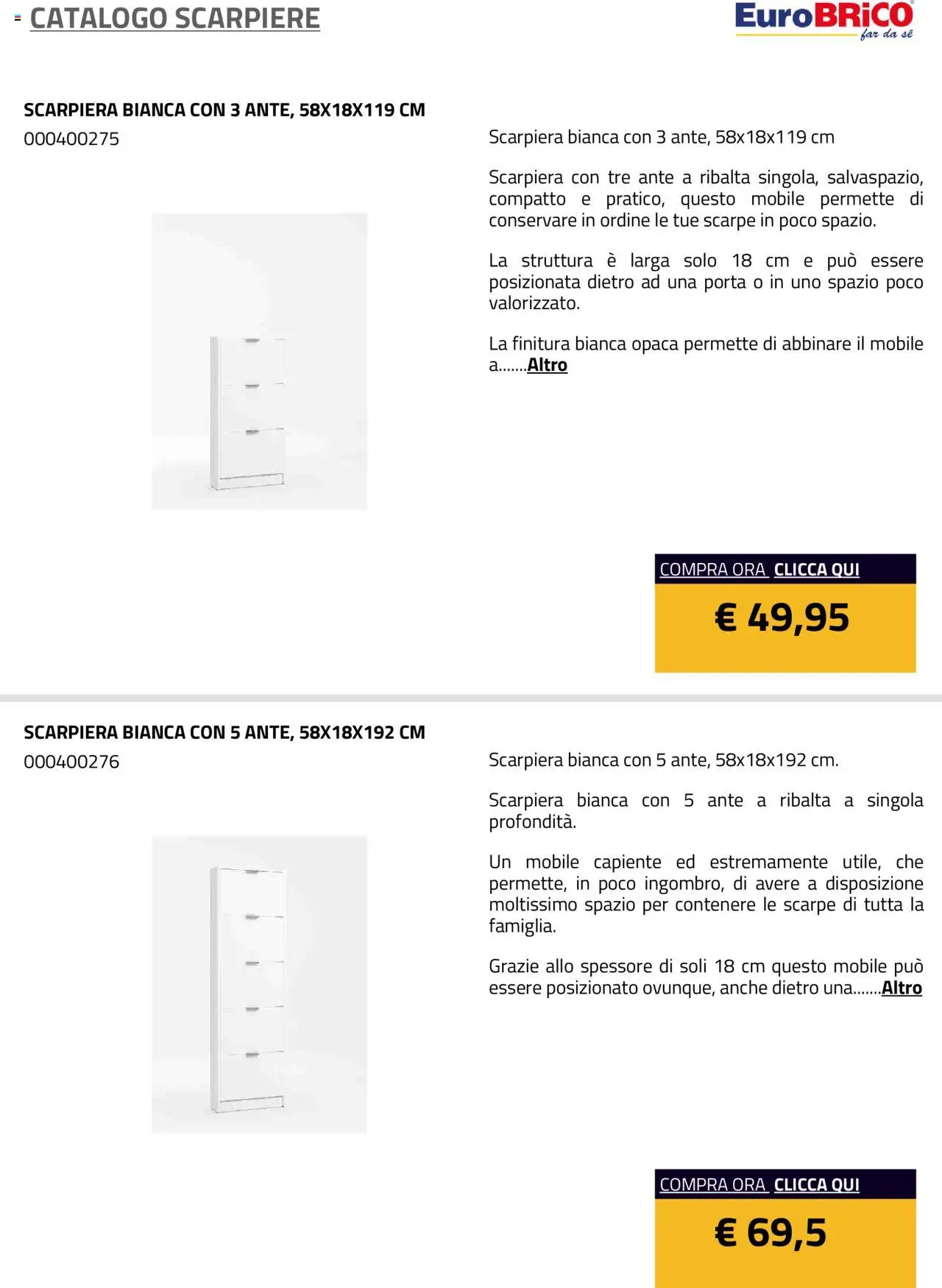 Eurobrico Scarpiere catalogo - pagina 38 - valido dal 23/07/2025
