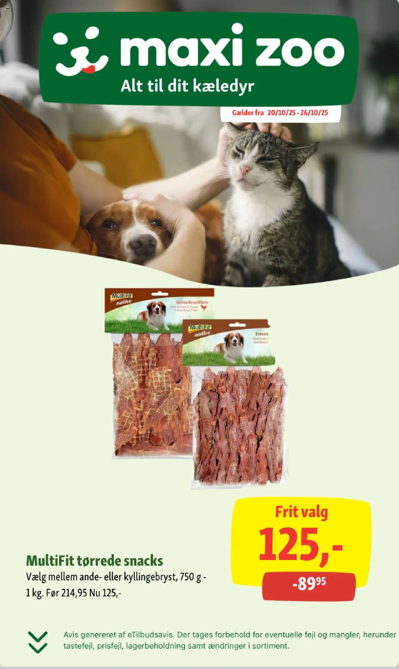 Maxi Zoo - Tilbudsavis - side 1- gyldig fra 20/10/2025