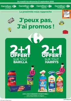 Aperçu Carrefour contact catalogue j’peux pas, j’ai les promos  valable à partir du 09/09/2025