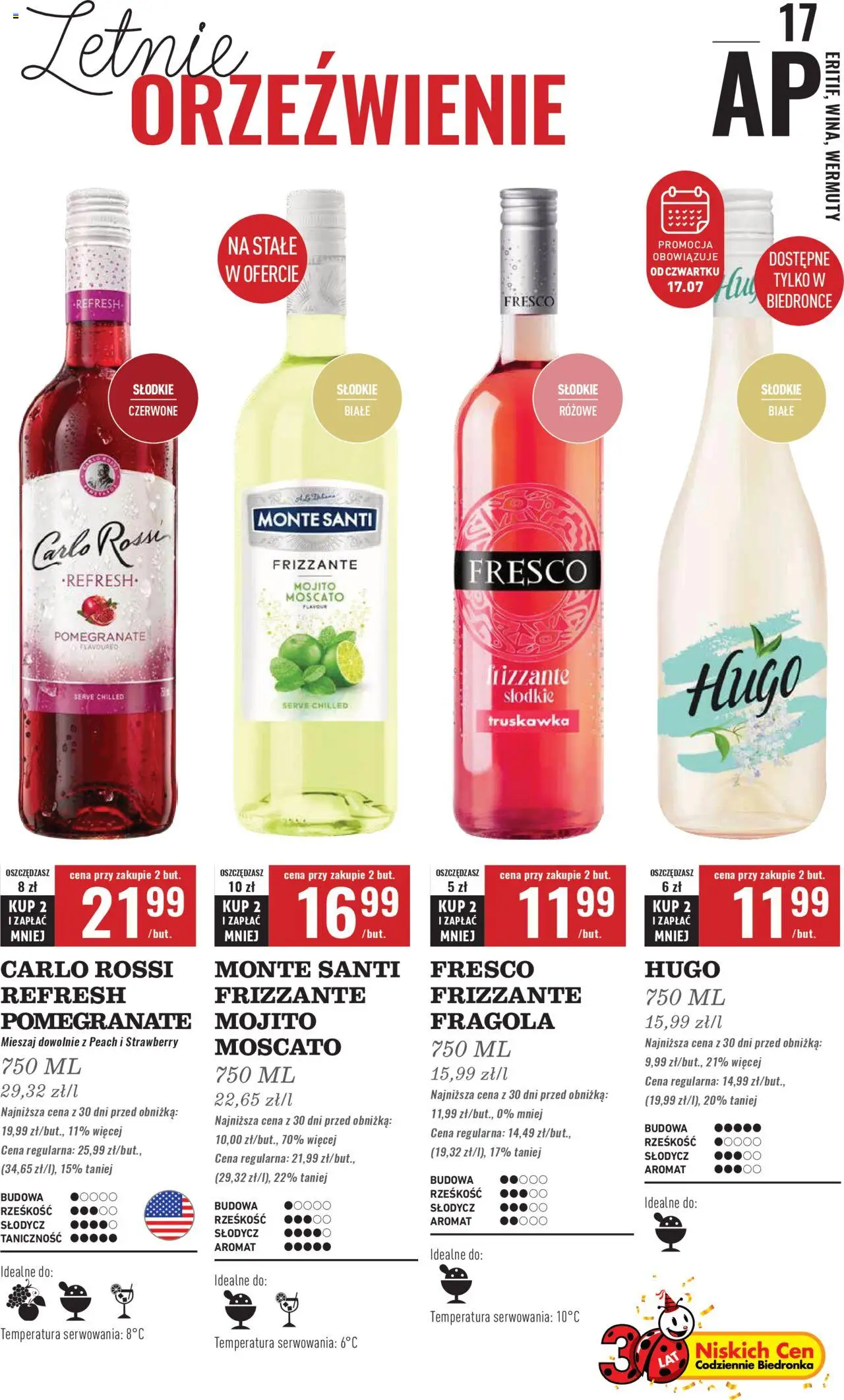 Biedronka gazetka - Czas na toast - strona 17- ważny od 14.07.2025