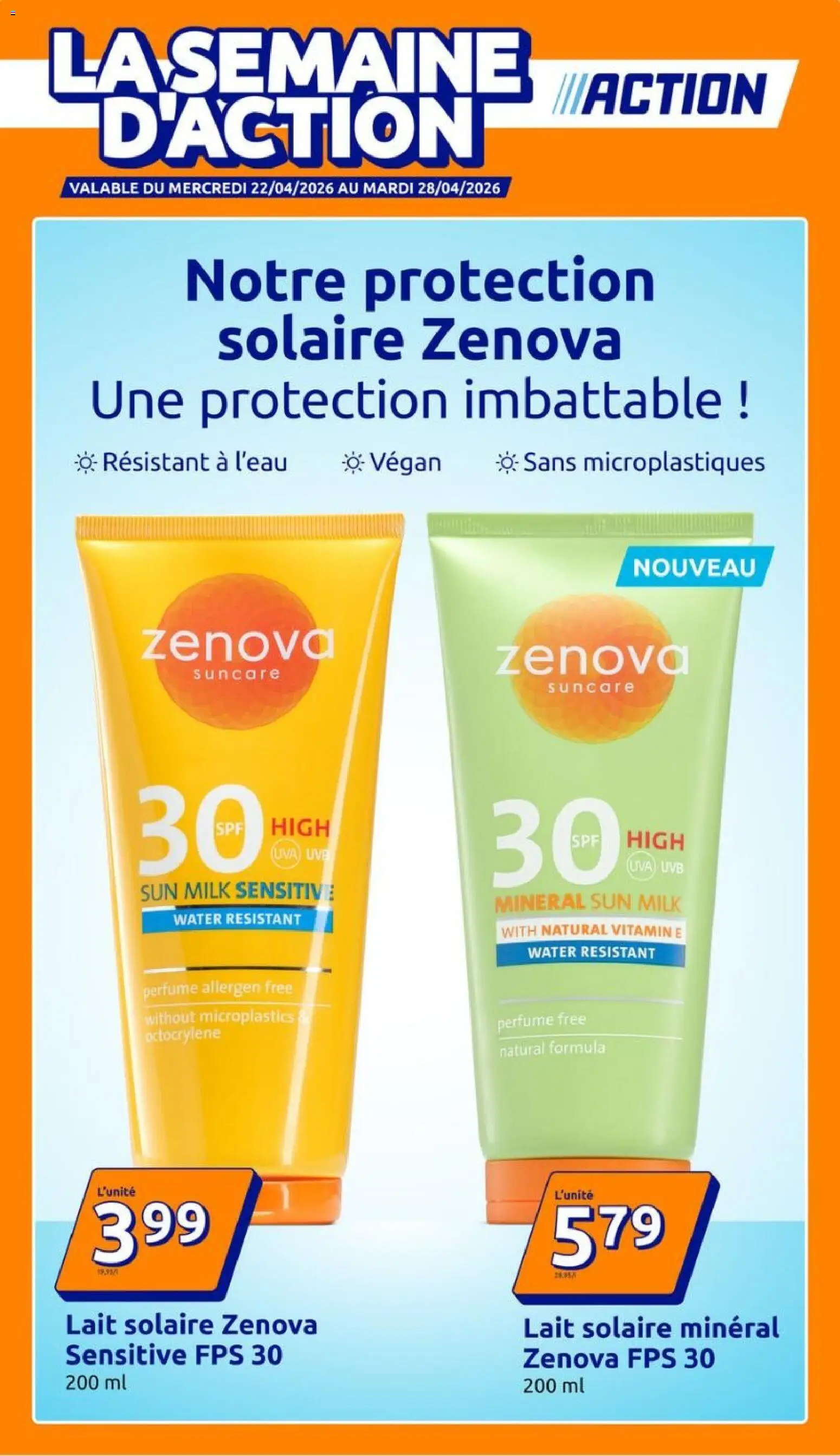 Action catalogue  - page 1 - valable à partir du 22/04/2026