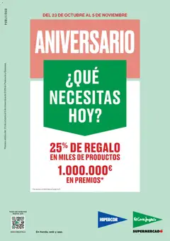 Vista previa del folleto Hipercor catálogo válido desde 23/10/2025