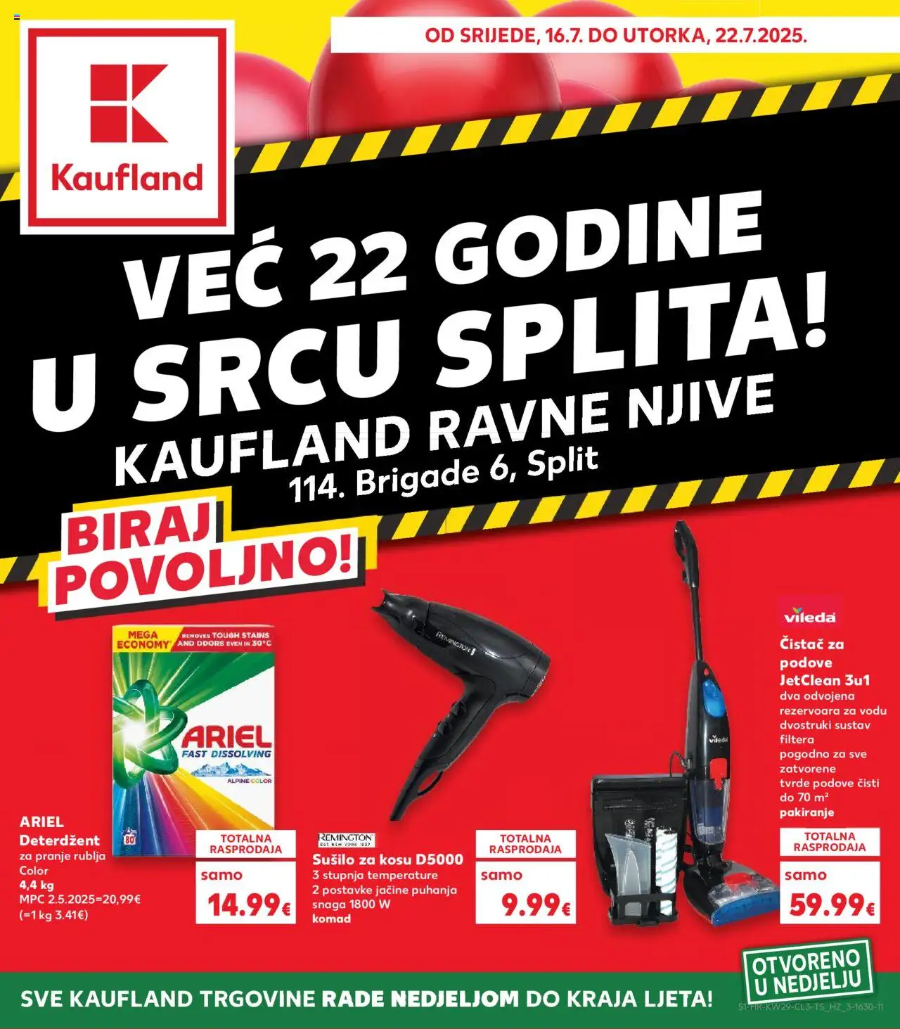 Kaufland HR - Split-Ravne njive - 1oldal - érvényes 2025.07.16.-tól