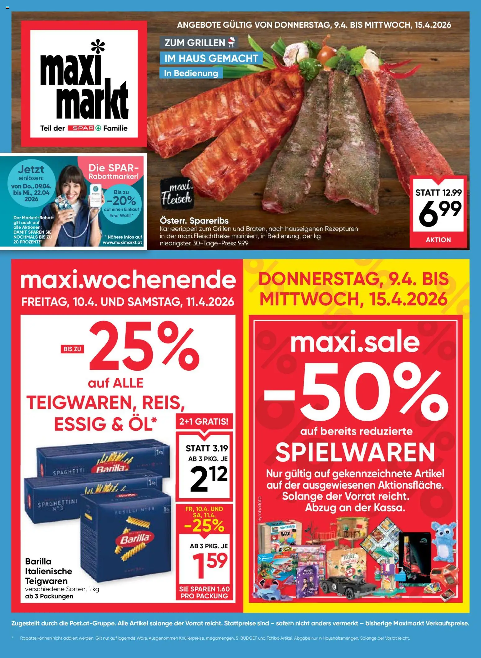 Maximarkt Flugblatt - Seite 1- gültig ab 09.04.2026