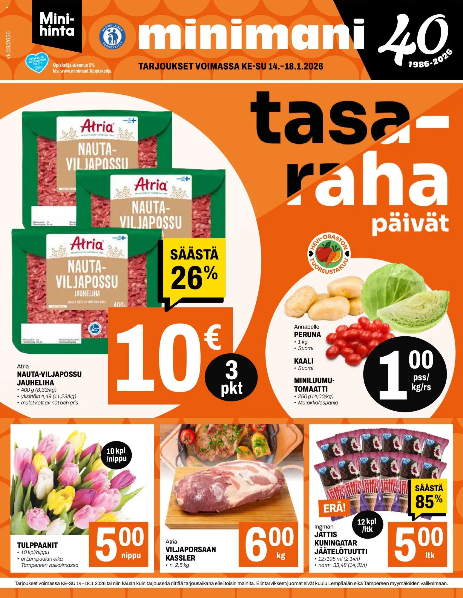 Minimani tarjoukset - sivu 1- voimassa alkaen 14/01/2026