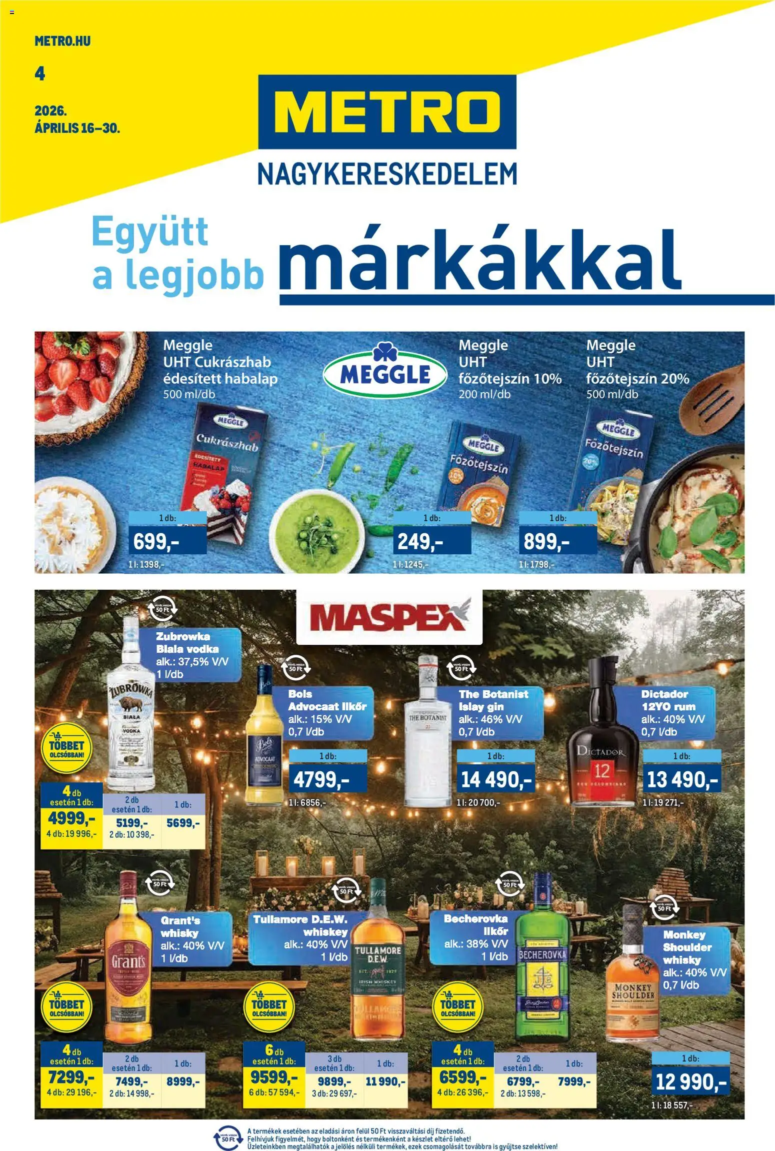 Metro akciós újság - 1oldal - érvényes 2026.04.16.-tól