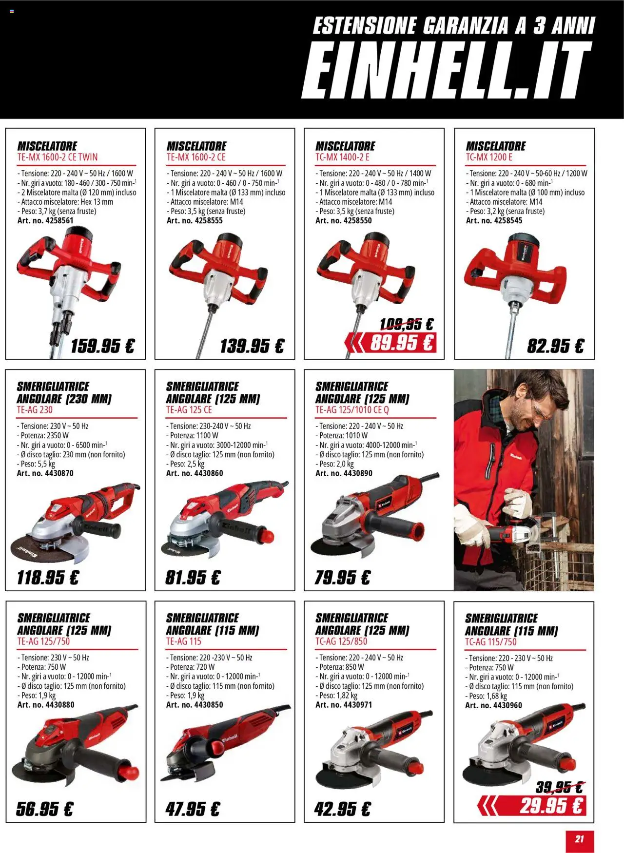 Volantino Einhell	 - pagina 21 - valido dal 01/10/2025