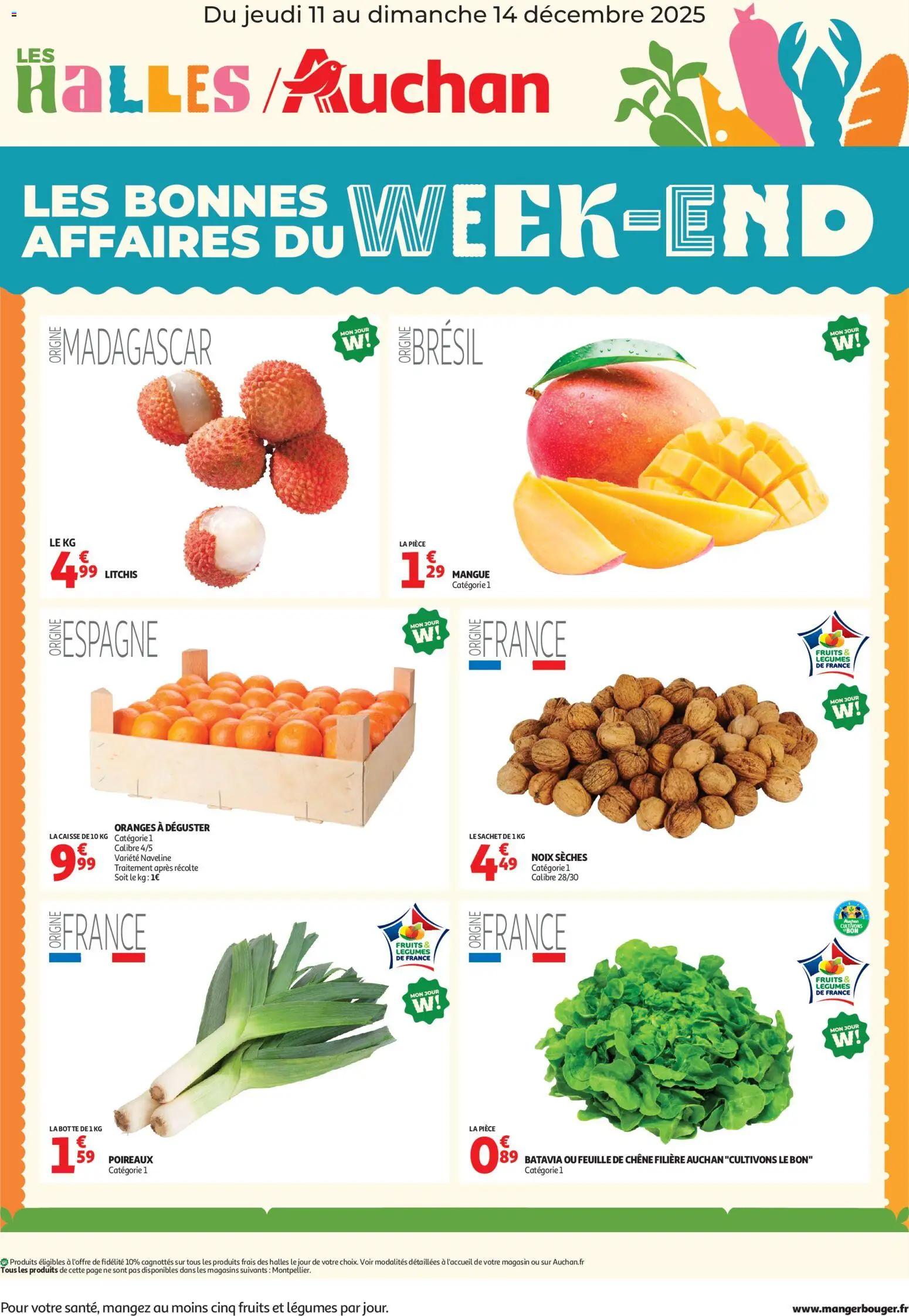 Auchan - Les bons plans du week-end dans votre hyper ! - pagina 1- geldig vanaf 11/12/2025