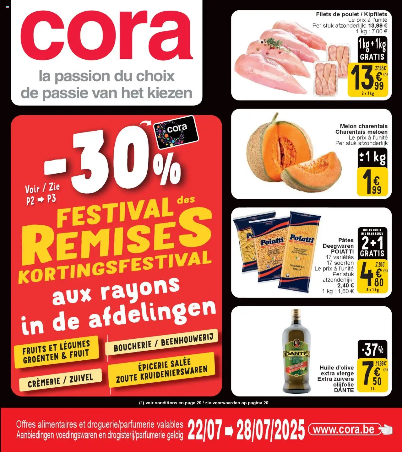 Cora folder week 30 - pagina 1- geldig vanaf 22/07/2025