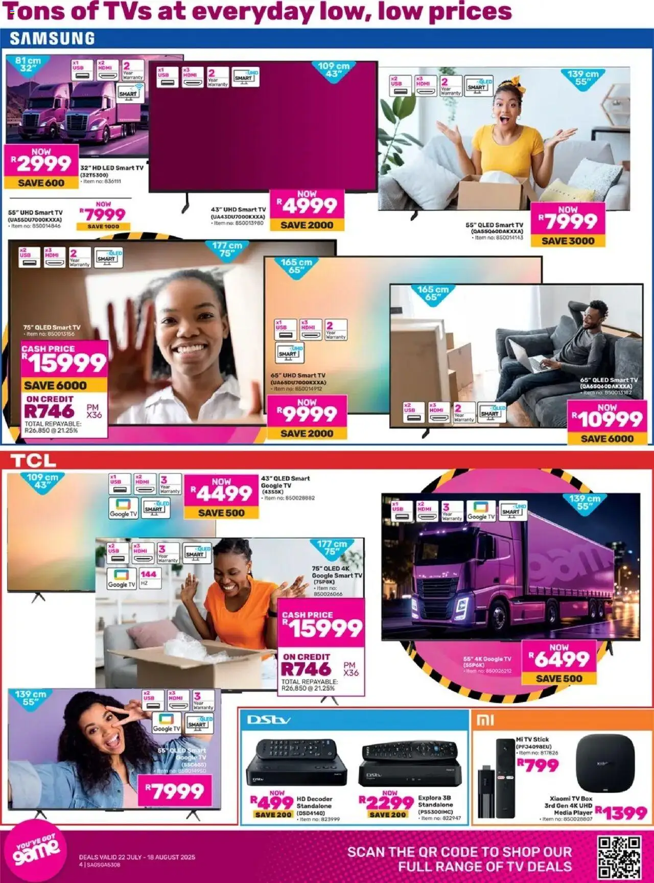 Game Specials - page 4- valid from 22/07/2025