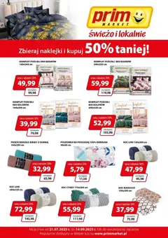 Podgląd Prim Market Promocja - Akcja Lojalnościowa Pościele Koce Tekstim ważny od 21.07.2025